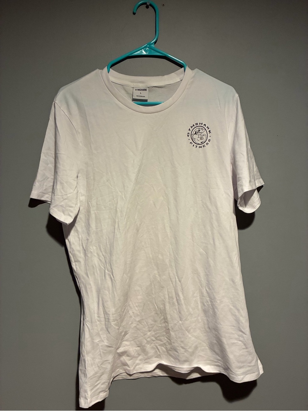 White Gymshark Graphic Tee